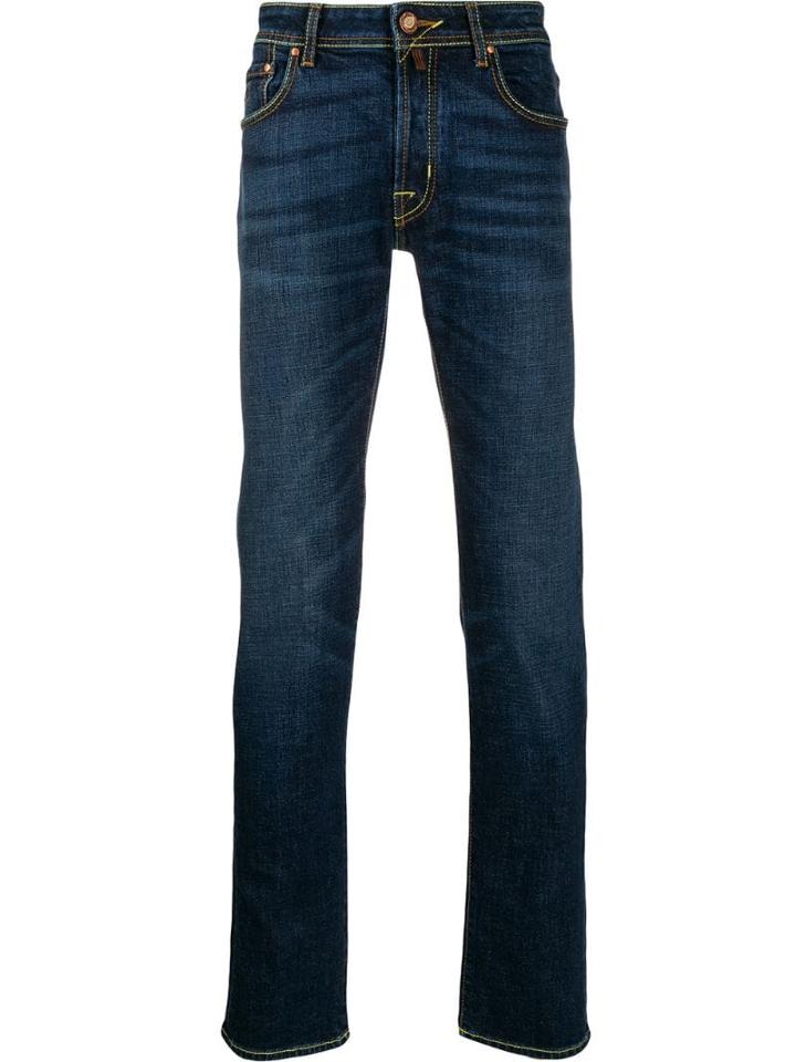 Jacob Cohen Double Stitch Denim Jeans - Blue