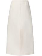 Tome - Crepe Slit A-line Skirt - Women - Acetate/viscose - 8, White, Acetate/viscose