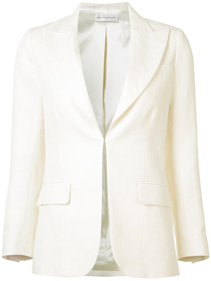 Faith Connexion Flap Pocket Blazer - White