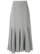 Magrella Pleated Midi Skirt - Grey