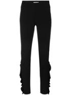 Iro Ruffle Detail Trousers - Black
