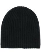 Warm-me Alexa Rib Knit Hat - Black