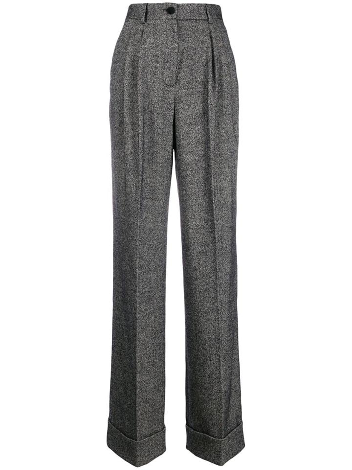 Dolce & Gabbana Wide-leg Trousers - Black