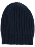 Jil Sander Ribbed Knit Beanie - Blue