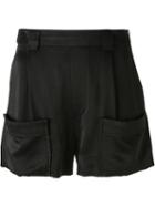 Band Of Outsiders Satin Side Zip Shorts