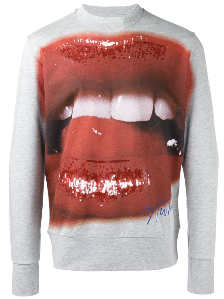 Vivienne Westwood Man Mouth Print Sweatshirt - Grey