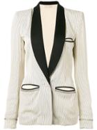 Balenciaga Pre-owned 2000's Striped Blazer - White