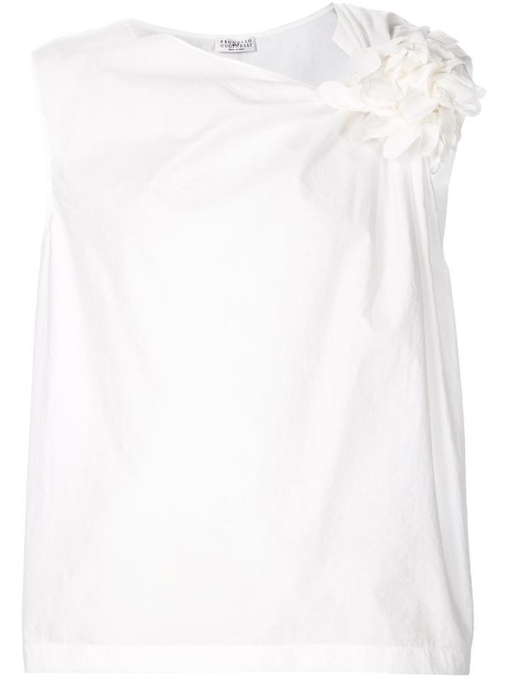 Brunello Cucinelli Floral Detail Top