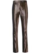 Striped Trousers - Women - Wool/silk/polyester/polyamide - 36, Black, Wool/silk/polyester/polyamide, Haider Ackermann