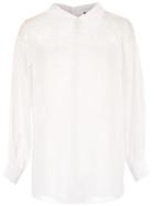 Andrea Bogosian Silk Sheer Shirt - White