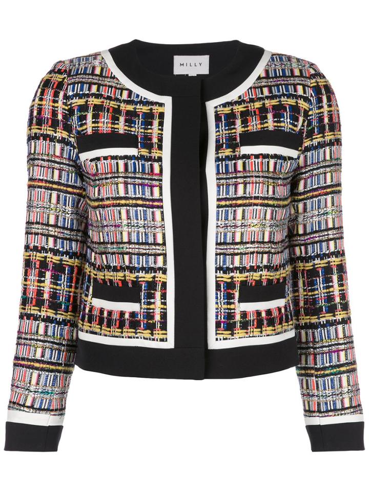 Milly Fitted Box Jacket - Black
