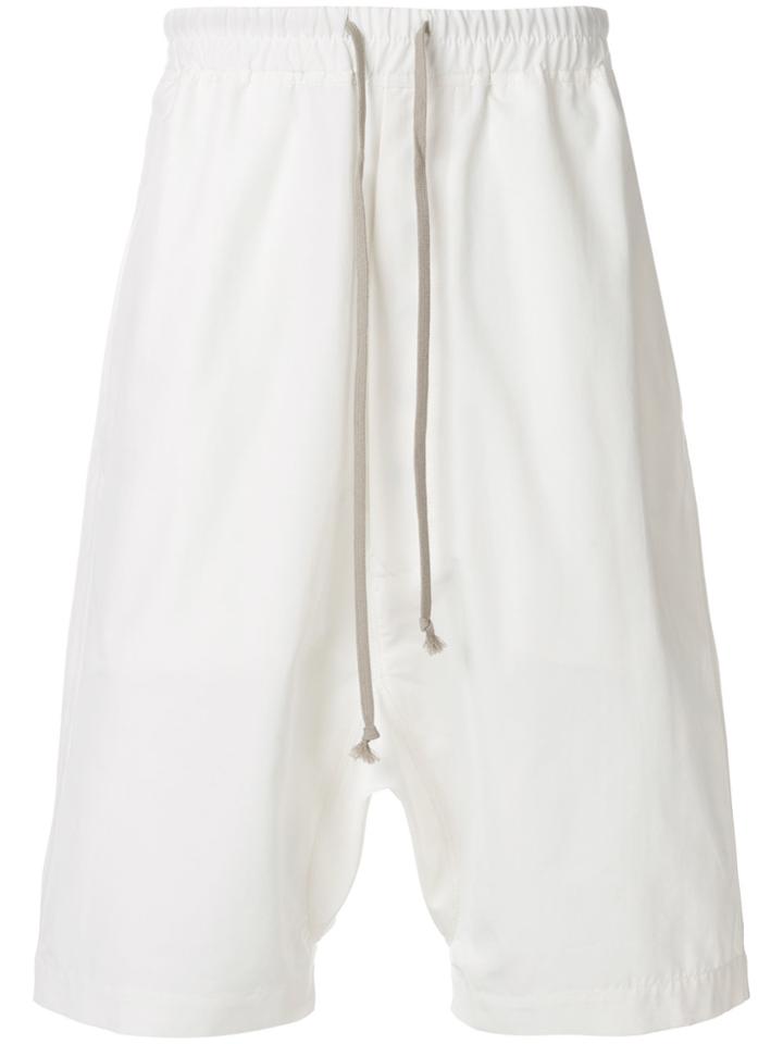 Rick Owens Drkshdw Drawstring Shorts - White