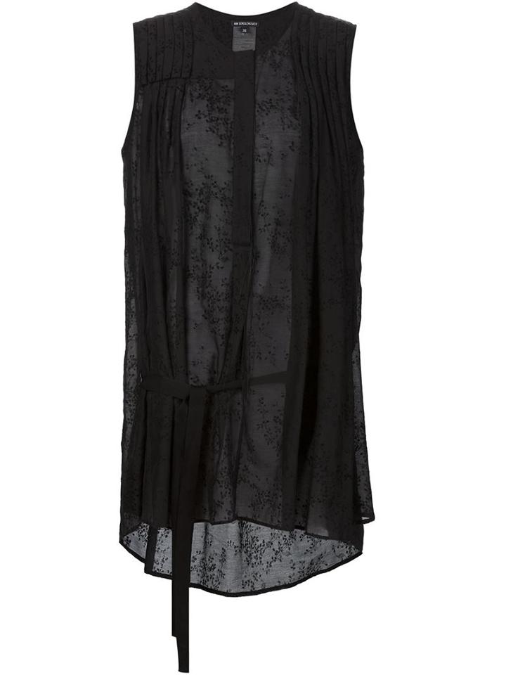 Ann Demeulemeester Sleeveless Pleat Blouse
