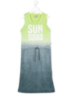 Vingino - 'sun Squad' Print Dress - Kids - Cotton - 12 Yrs, Green