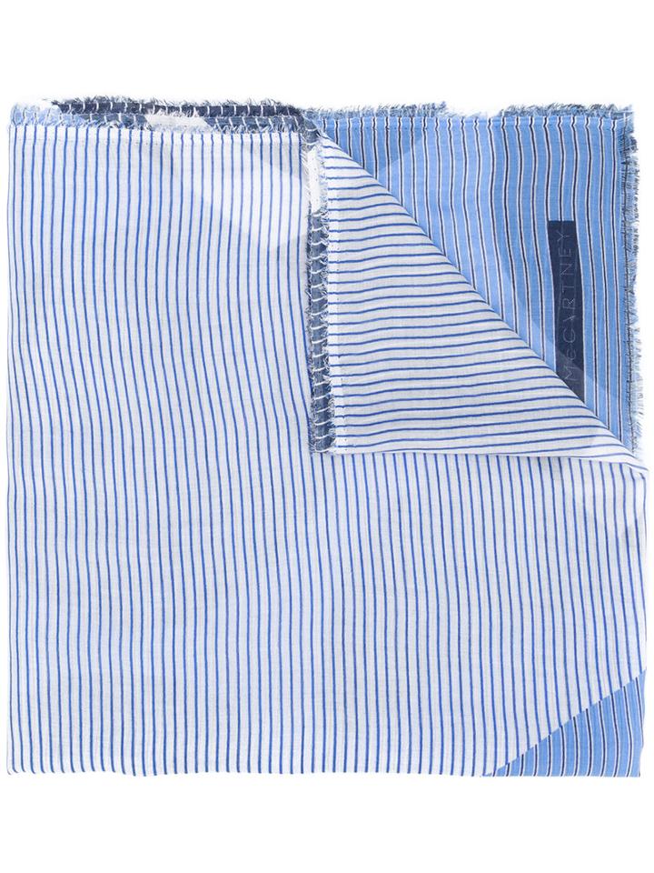 Stella Mccartney Shirting Scarf, Women's, Blue, Modal/silk