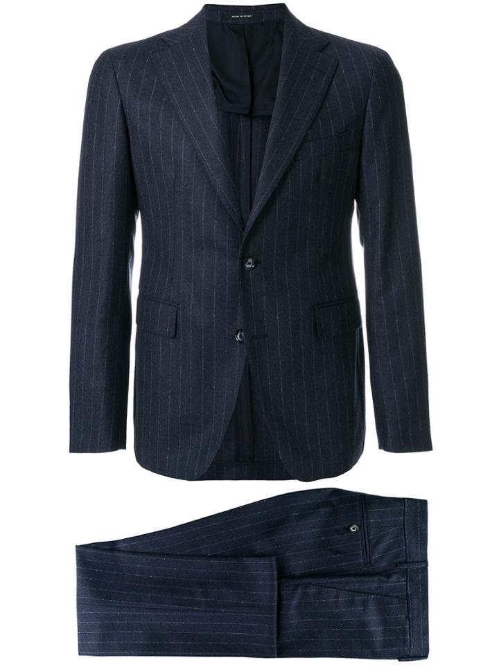 Tagliatore Pinstripe Suit - Blue
