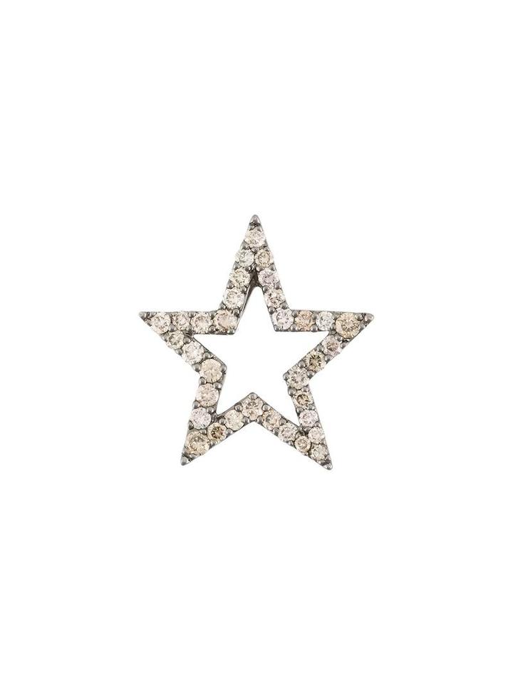 Rosa De La Cruz Diamond Encrusted Star Pendant, Women's, Metallic