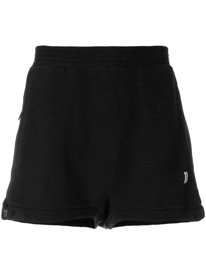 11 By Boris Bidjan Saberi Embroidered Logo Shorts - Black