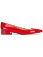 Francesco Russo Pointed Toe Ballerinas - Red