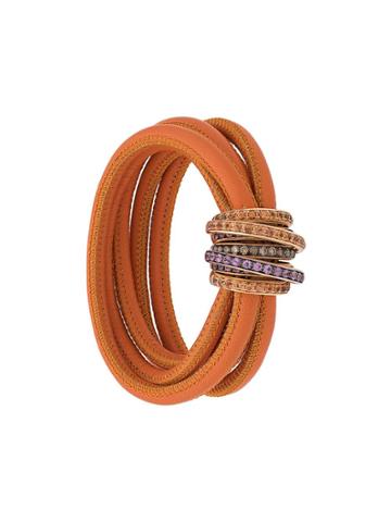 De Grisogono 18kt Rose Gold Brown Diamond, Sapphire And Topaz Allegra