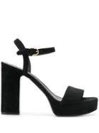 Salvatore Ferragamo Open Toe Sandals - Black