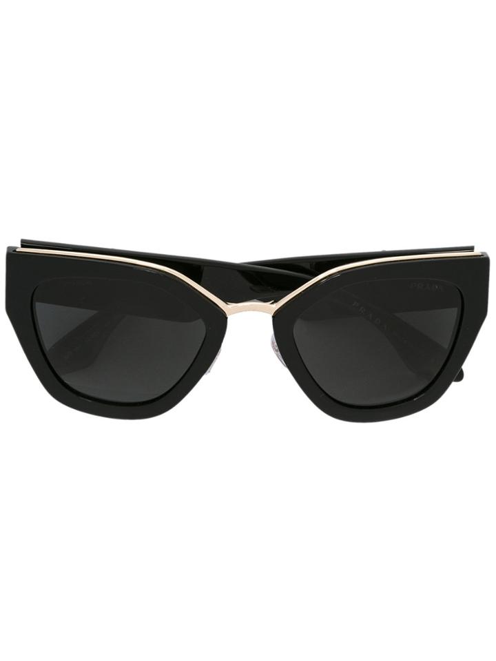 Prada Eyewear Square Shaped Sunglasses - Black