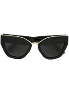 Prada Eyewear Square Shaped Sunglasses - Black