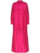 Marques'almeida Silk Shirt Dress - Pink