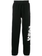 Pam Perks And Mini Logo Print Jog Track Pants - Black