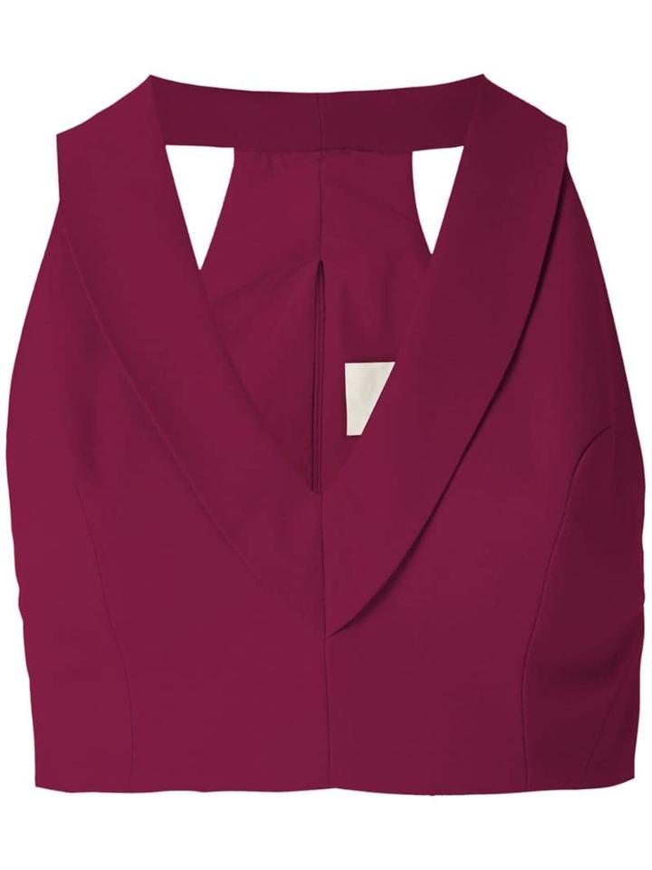 Framed Top Cropped Lawrence Framed - Red