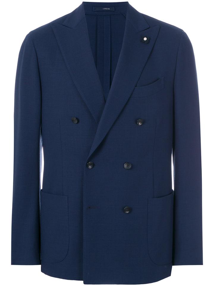 Lardini Double-breasted Jacket - Blue