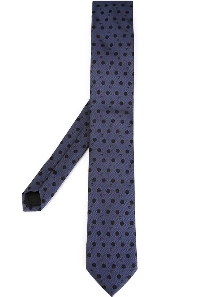 Dolce & Gabbana Woven Polka Dot Tie