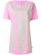 Moschino Swim Logo Print Oversized T-shirt, Women's, Size: Small, Pink/purple, Cotton