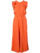 Ulla Johnson - Viola Jumpsuit - Women - Cotton/linen/flax/tencel - 2, Yellow/orange, Cotton/linen/flax/tencel