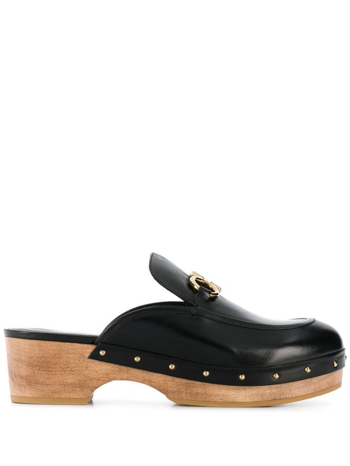 Salvatore Ferragamo Cleome Mules - Black