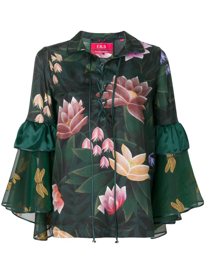 F.r.s For Restless Sleepers Floral Print Blouse - Green