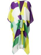 Elena Makri Colourblock Tie Waist Dress - Multicolour