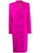 Attico Double Breasted Coat - Pink