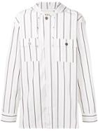 Marni Striped Hooded Shirt - White