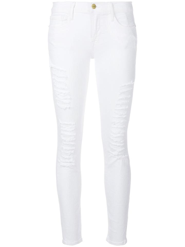 Frame Denim Ripped Skinny Jeans - Unavailable