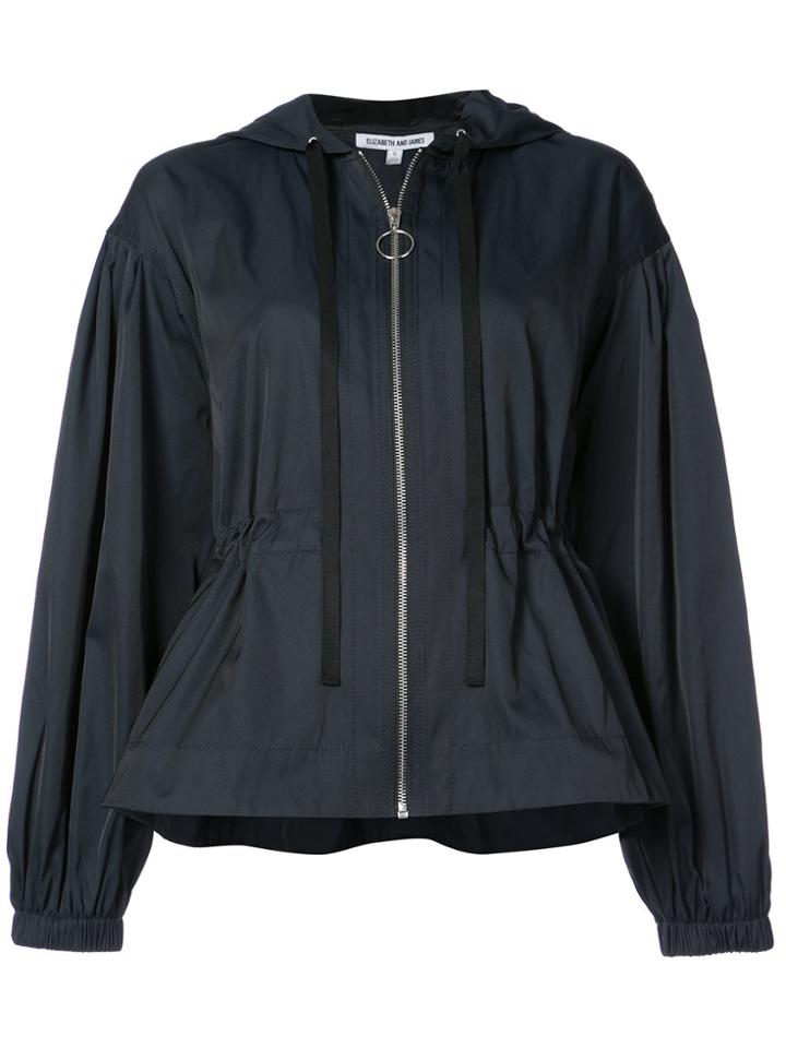 Elizabeth And James Hooded Bomber Jacket - Blue