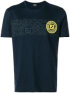 Fendi Chest Logo T-shirt - Blue