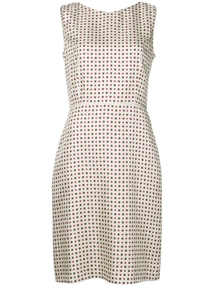 Alberto Biani Dotted Print Dress - Neutrals