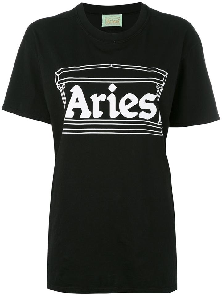 Aries - Logo Printed T-shirt - Women - Cotton - 1, Black, Cotton