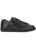 Kenzo Tennix Leather Sneakers - Black