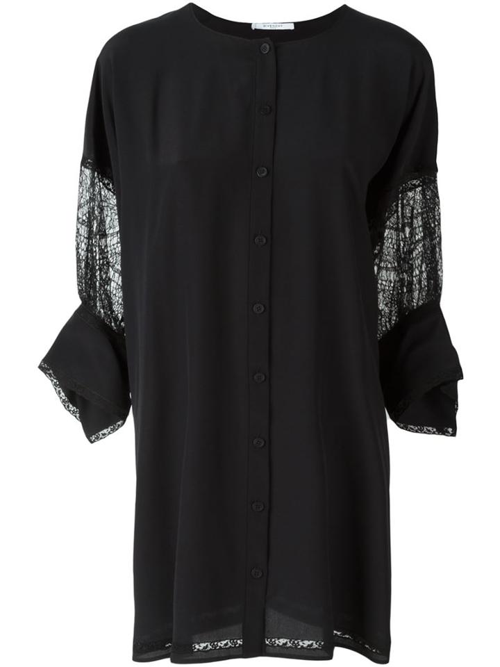 Givenchy Lace Inserts Blouse