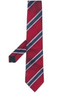Lanvin Striped Tie - Red