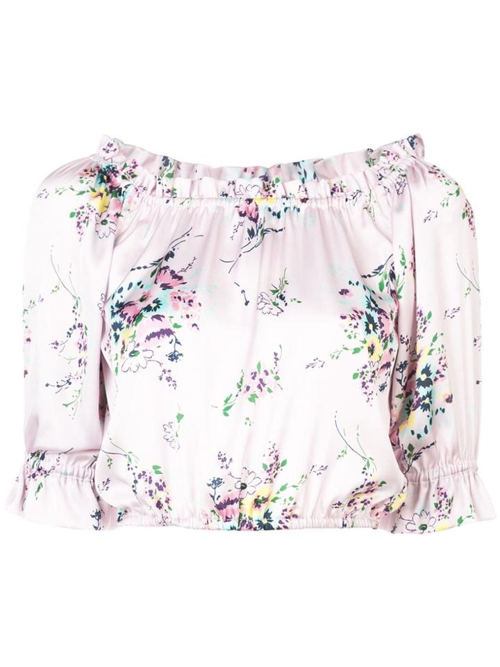 Jill Stuart Maia Print Blouse - Purple