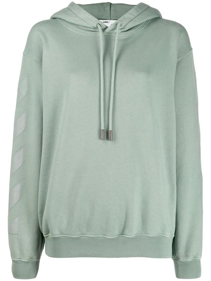 Off-white Diag Hoodie - Green