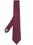Canali Woven Jacquard Tie - Red